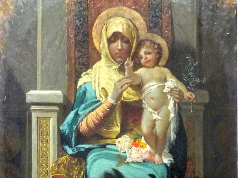 1852-Raffaele Armenise - Madonna delle rose
